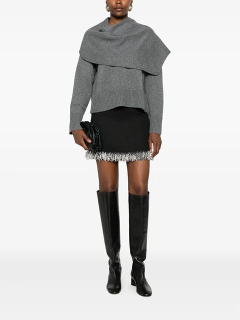 Simkhai scarf-detail sweater - Grey