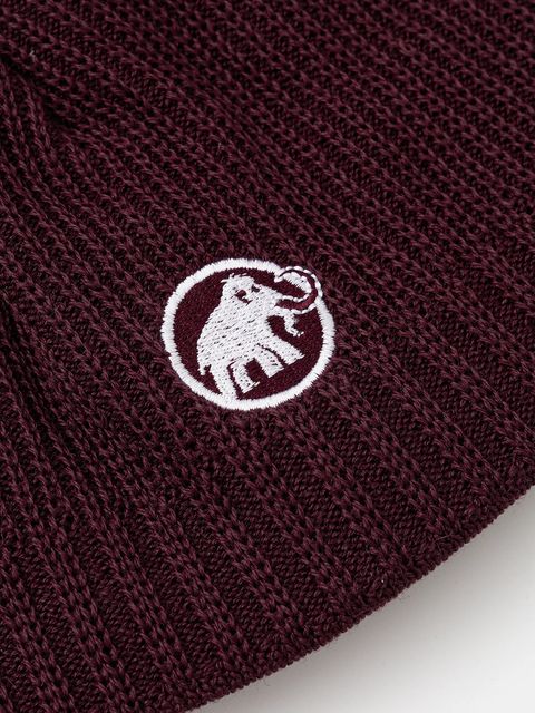 Mammut czapka Sublime kolor bordowy wełniana - zdjęcie produktu nr 2