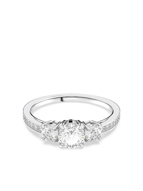 Swarovski three-stone pave-set ring - Grey - zdjęcie produktu nr 2