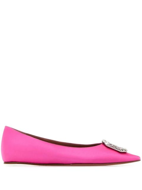 Amina Muaddi Camelia ballerina shoes - Pink - zdjęcie produktu nr 1