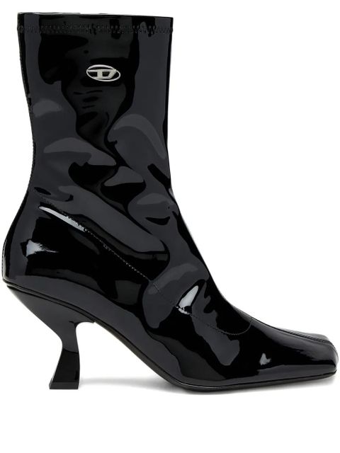 Diesel 75mm Amber logo-plaque ankle boots - Black - zdjęcie produktu nr 1