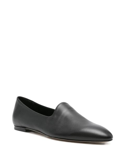 Aeyde Vanna almond-toe loafers - Black