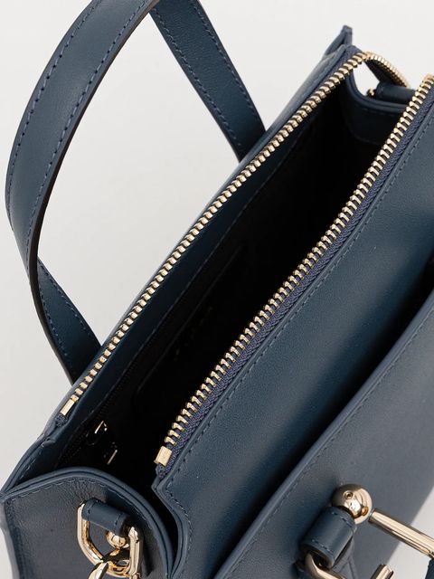 Furla torebka skórzana kolor niebieski WB01337.BX2045.GU000