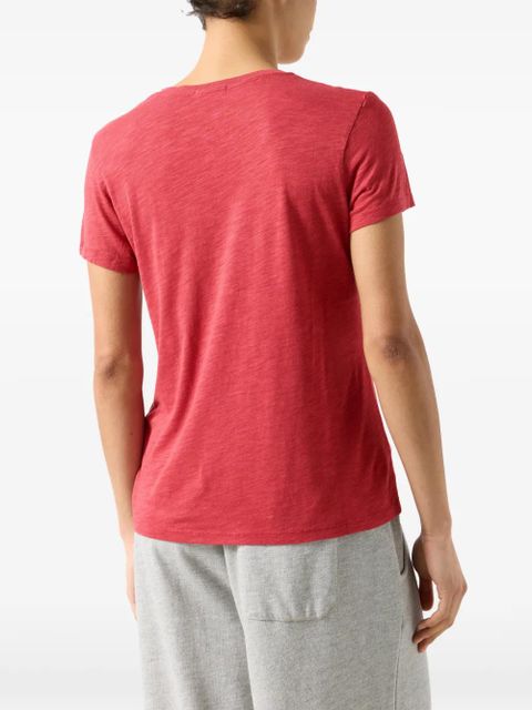 American Vintage short-sleeve V-neck T-shirt - Red