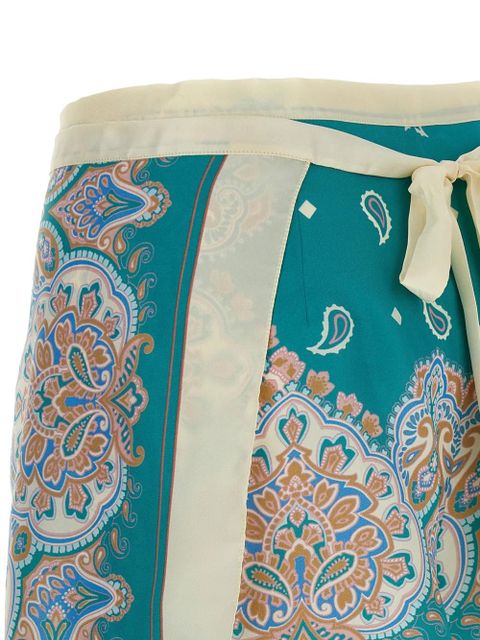 PINKO Merengue-print shorts - Blue