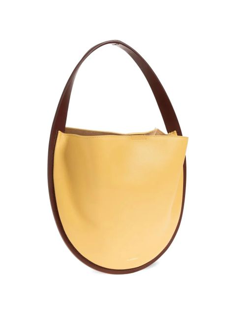 Jil Sander Pivot leather tote bag - Yellow
