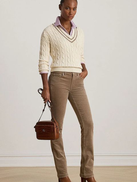 Lauren Ralph Lauren sweter bawełniany damski kolor beżowy 200979662