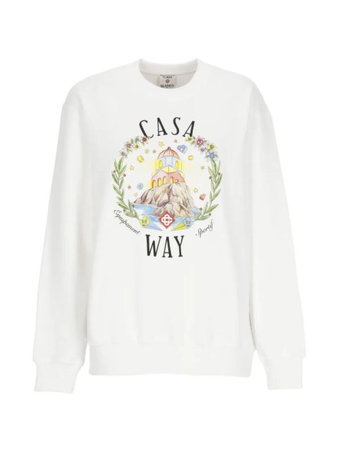 Casablanca graphic-print sweatshirt - White - zdjęcie produktu nr 1