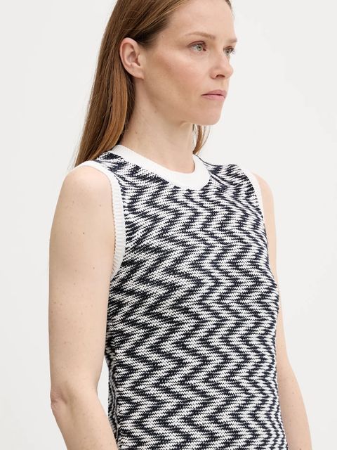 Barbour sukienka bawełniana OLIVIA kolor granatowy midi dopasowana LDR0928