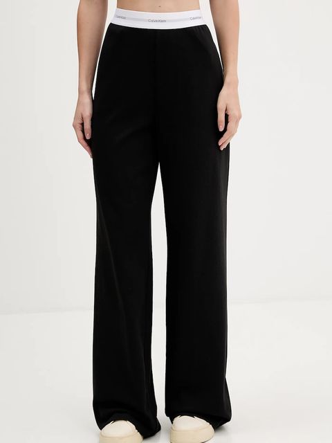 Calvin Klein Underwear spodnie dresowe bawełniane kolor czarny gładkie LV00QS7518