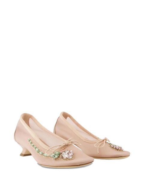Simone Rocha 30mm crystal-embellished pumps - Pink - zdjęcie produktu nr 2