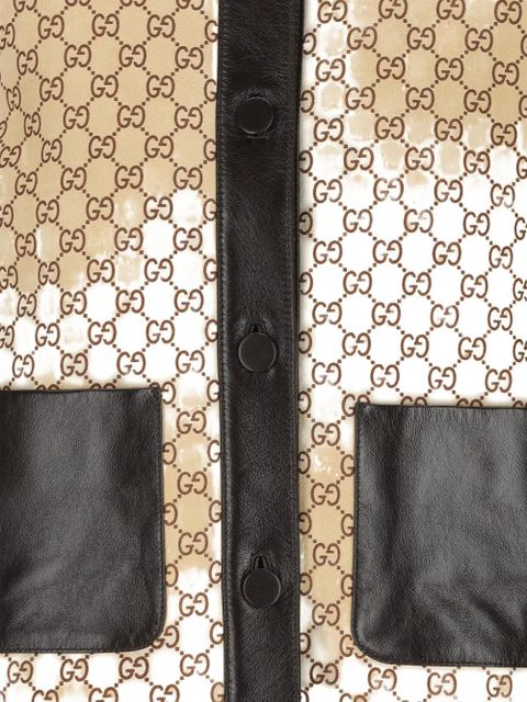 Gucci monogram button-fastening jacket - Neutrals