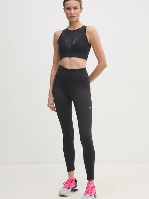 Reebok top treningowy kolor czarny 100214344