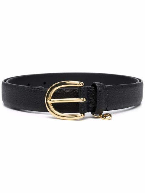 Lauren Ralph Lauren charm-detail leather belt - Black - zdjęcie produktu nr 1