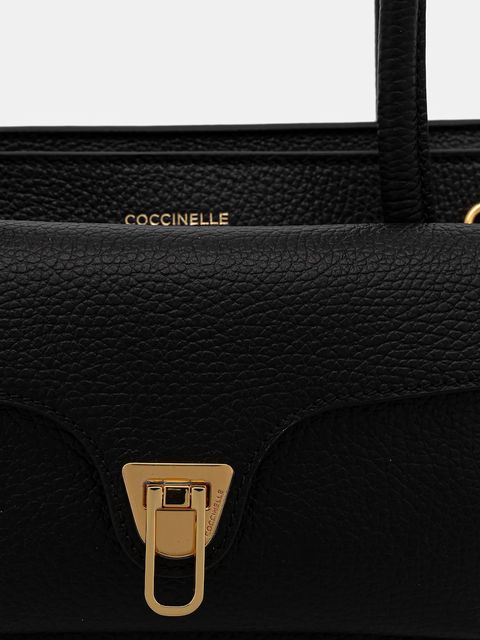 Coccinelle torebka skórzana DOUBLE BEAT kolor czarny E1 T8A 11 03 01