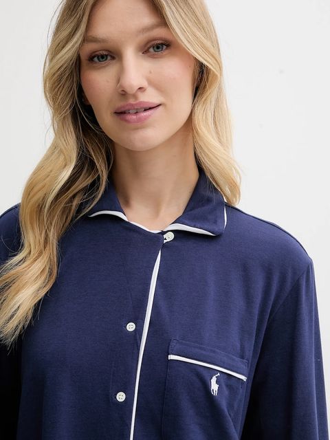 Polo Ralph Lauren koszula nocna damska kolor granatowy 4P0230