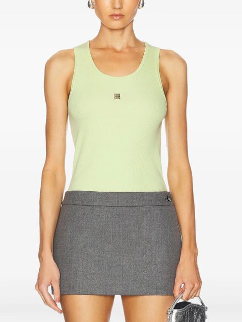 Givenchy ribbed logo-detail tank top - Green - zdjęcie produktu nr 1