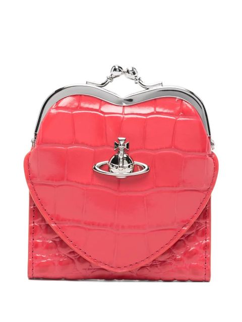 Vivienne Westwood heart-frame coin purse - Pink - zdjęcie produktu nr 1