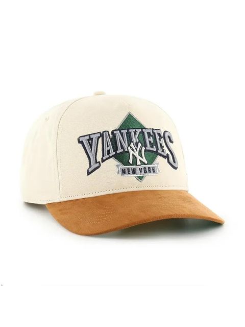 47 brand czapka z daszkiem MLB New York Yankees kolor beżowy z aplikacją B-DMOND17GWP-NT - zdjęcie produktu nr 2