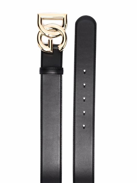 Dolce & Gabbana DG logo leather belt - Black - zdjęcie produktu nr 2