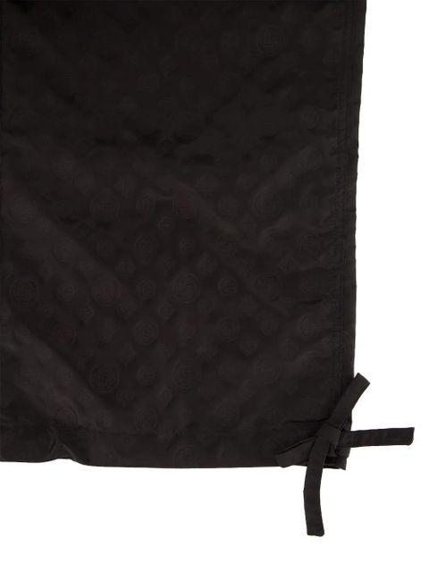 Casablanca monogram tie-detail trousers - Black