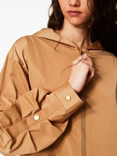 TWINSET pleat-detail taffeta jacket - Neutrals
