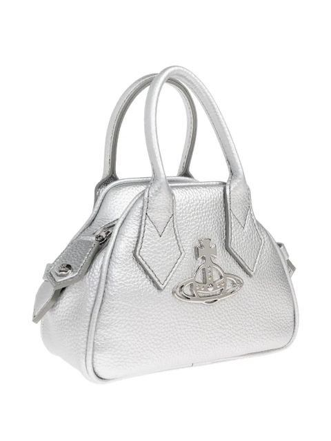 Vivienne Westwood mini Yasmine Orb Appliqué Tote Bag - Silver