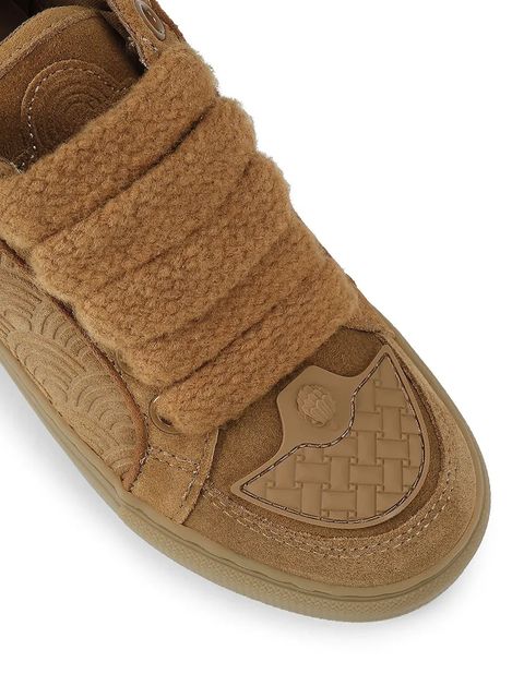 Kurt Geiger London sneakersy zamszowe Southbank Tag damskie kolor brązowy 493348209