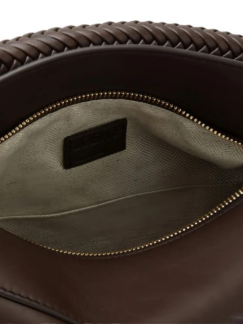 LOEWE Puzzle braided-handle panelled tote bag - Brown