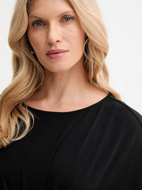 Marciano by Guess kombinezon SELENA kolor czarny z dekoltem okrągłym 5YGD14 6257A