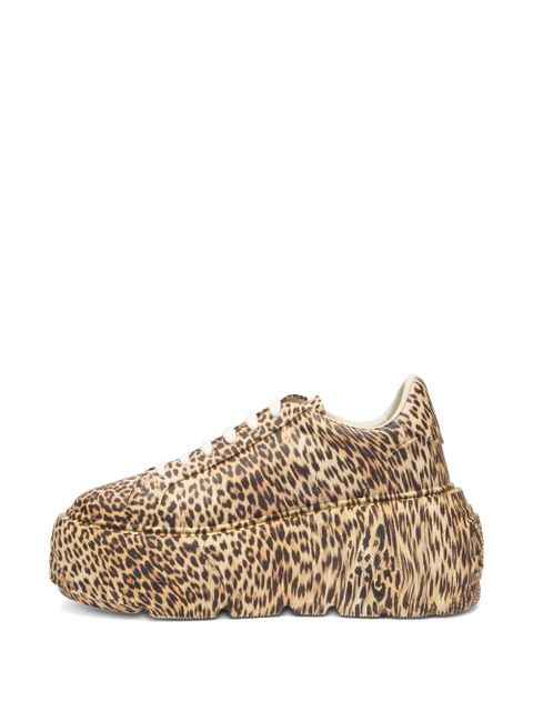 Casadei Nexus leopard-print sneakers - Brown