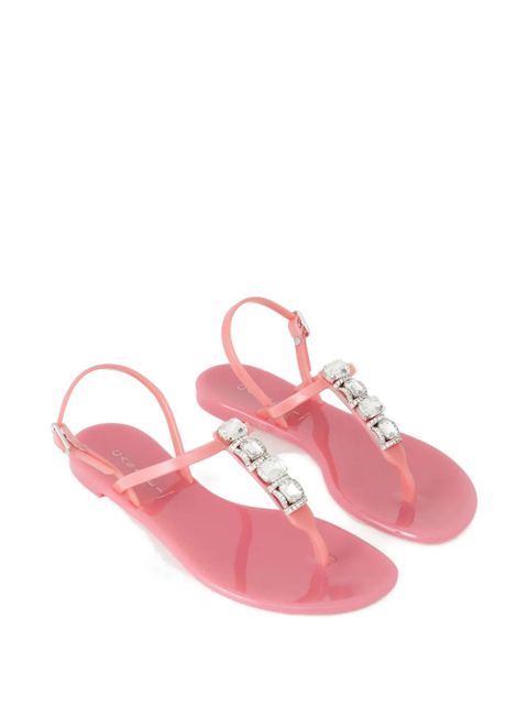 Casadei crystal-embellished thong-strap sandals - Pink - zdjęcie produktu nr 2