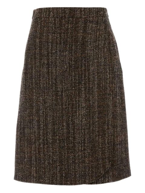 FENDI tweed A-line skirt - Brown - zdjęcie produktu nr 1