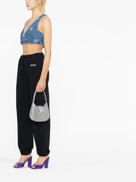 Versace logo-print track pants - Black