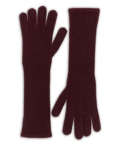 Max Mara logo gloves - Red