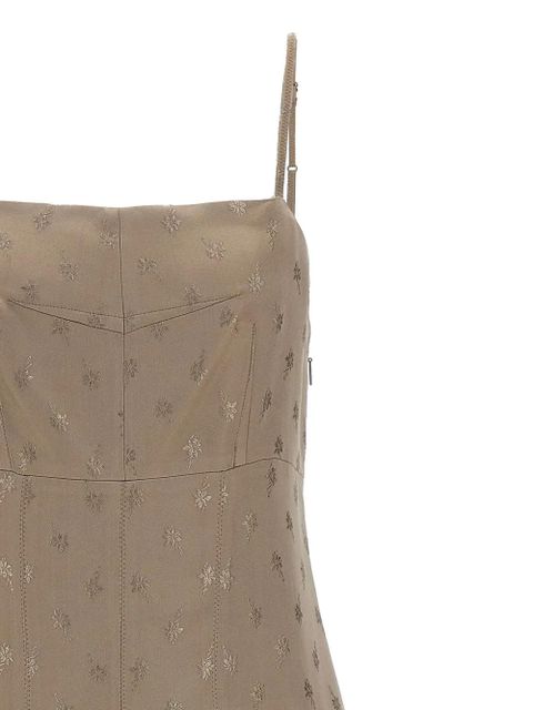 FENDI satin midi dress - Grey