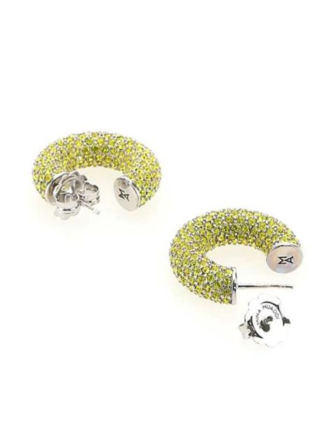 Amina Muaddi mini Cameron earrings - Yellow