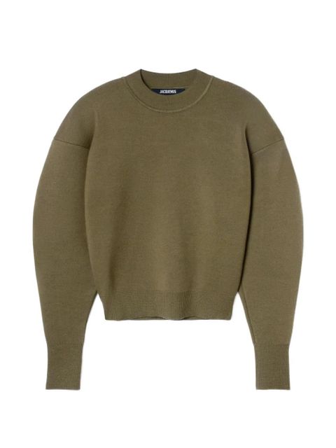 Jacquemus logo-embroidered piqué sweater - Green - zdjęcie produktu nr 1