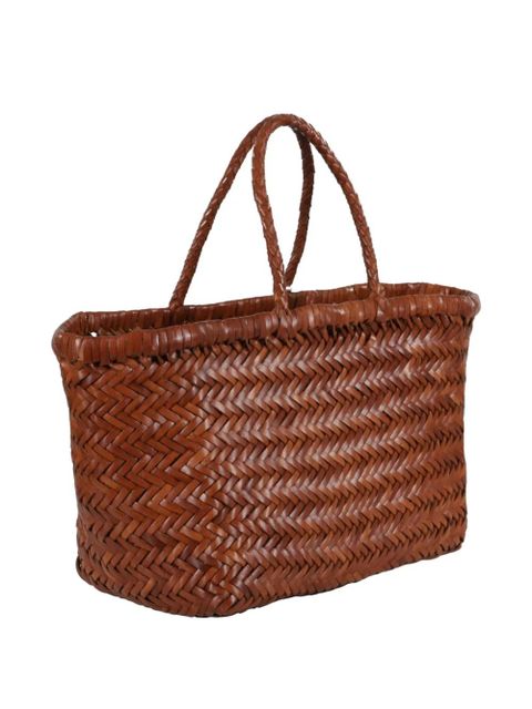 DRAGON DIFFUSION woven-design tote bag - Brown