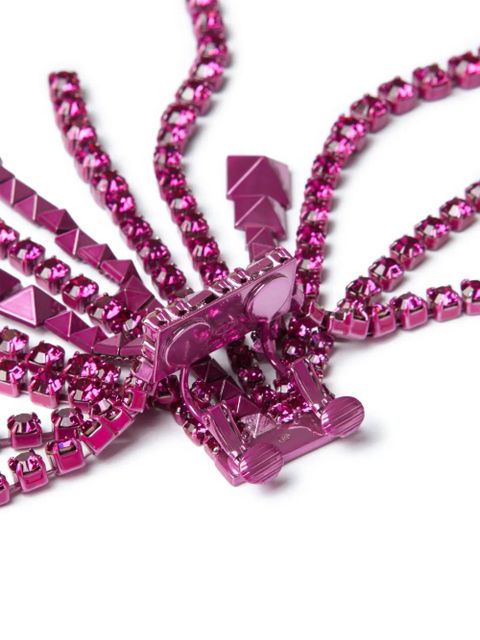 Valentino Garavani Brightrain crystal earrings - Pink