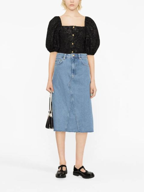 GANNI high-waist denim skirt - Blue - zdjęcie produktu nr 2