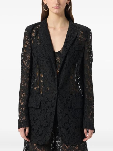 Blumarine single-breasted floral-lace blazer - Black - zdjęcie produktu nr 2
