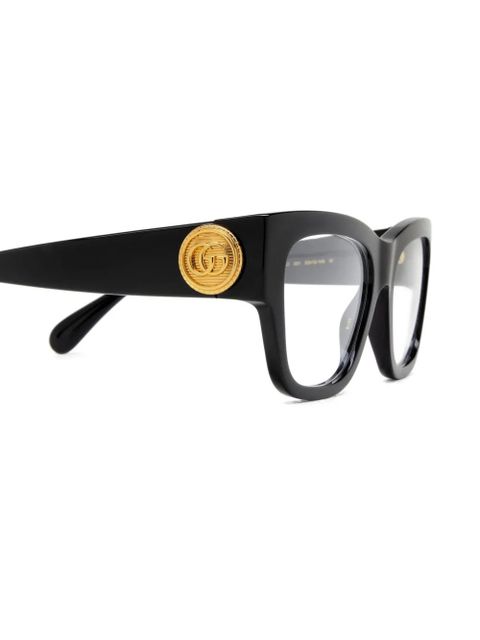Gucci Eyewear geometric-frame glasses - Black