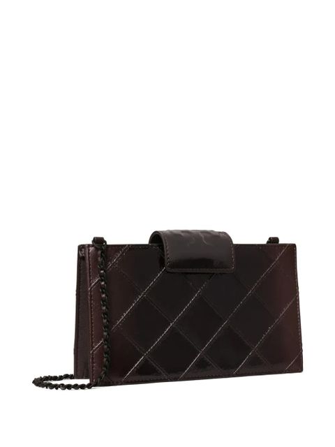 Tory Burch Fleming quilted patent mini bag - Red - zdjęcie produktu nr 2