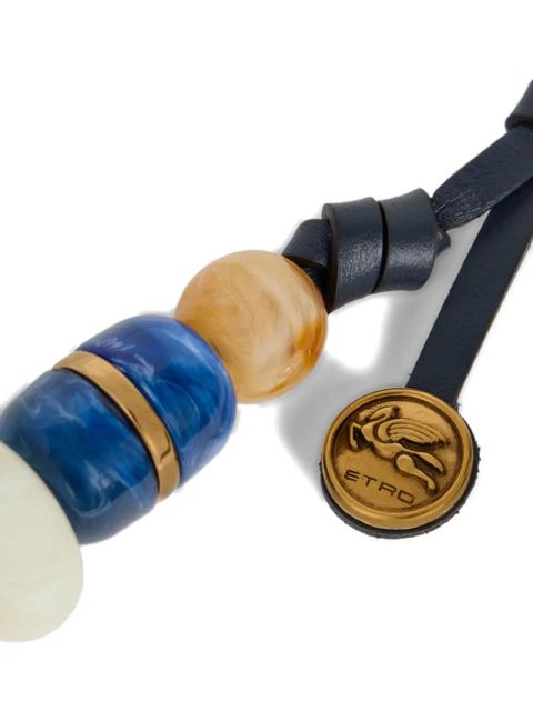 ETRO marble bag charm - Blue