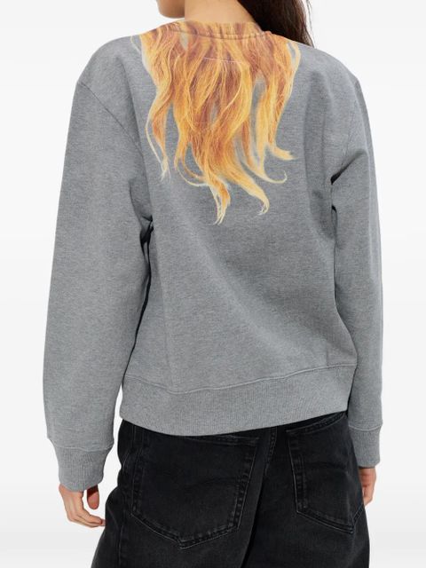 MM6 Maison Margiela hair-print sweatshirt - Grey