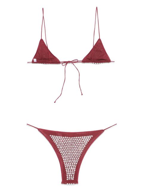 Oséree crystal-embellished bikini - Red - zdjęcie produktu nr 2