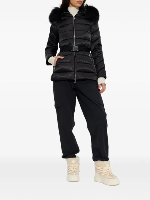 Moncler long-sleeve belted jacket - Black
