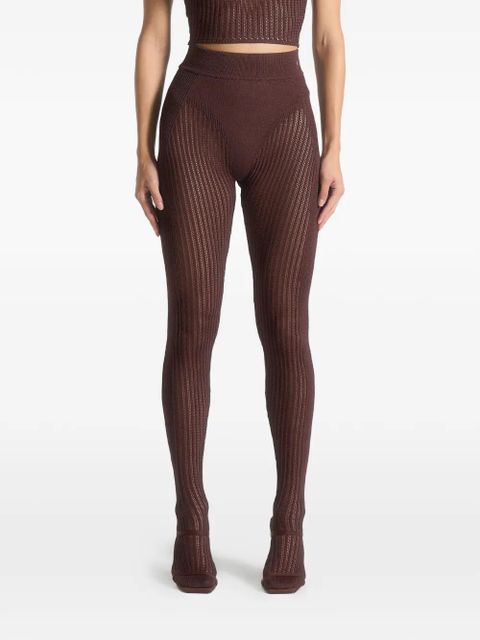 Manière De Voir contour footsie trousers - Brown - zdjęcie produktu nr 1