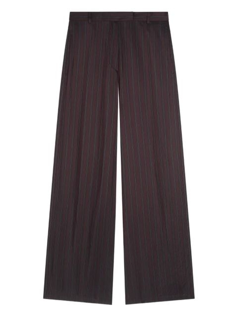 DRIES VAN NOTEN pinstripe pants - Red - zdjęcie produktu nr 1